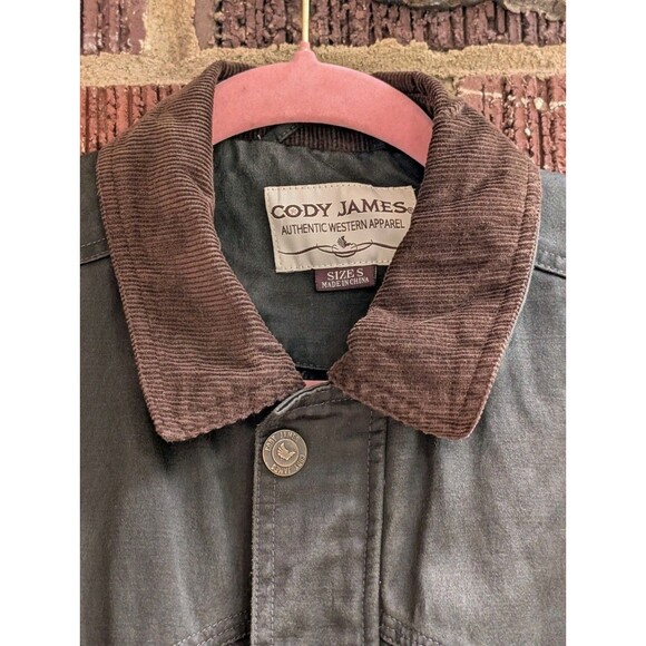 Cody James Men's Mansfield Oilskin Field Coat-Hunter Green-Sz Small - Picture 5 of 10